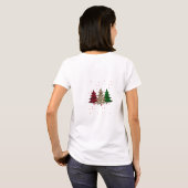 モダンでエレガントなメリークリスマス Tシャツ (裏面フル)