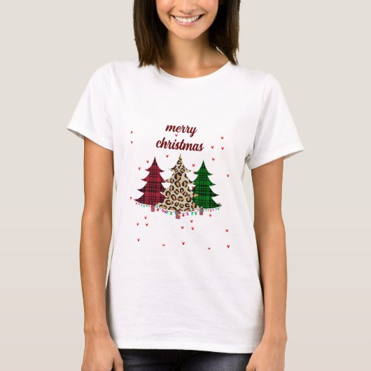 モダンでエレガントなメリークリスマス Tシャツ (正面)