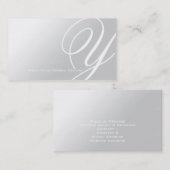 モダンでエレガントなモノグラムA 名刺 (正面/裏面)