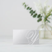 モダンでエレガントなモノグラムA 名刺 (スタンド正面)