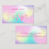 モダンでエレガントなラッシュ , ホログラフィック 名刺 (正面/裏面)