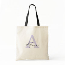 モダンでエレガントなラベンダー カスタム モノグラム