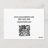 モダンでエレガントな不動産エージェント用カスタムポストカード ポストカード (裏面)