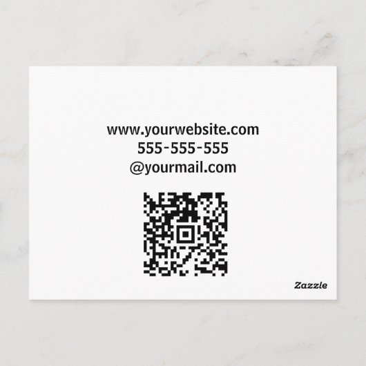 モダンでエレガントな不動産エージェント用カスタムポストカード ポストカード (裏面)