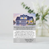 モダンでエレガントな不動産エージェント カード (スタンド正面)