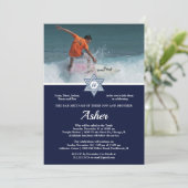 モダンでエレガントな写真のバースデー・パーティ 招待状 (スタンド正面)