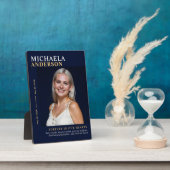 モダンでエレガントな写真記念プレート（卓上用） フォトプラーク (側面)