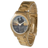 モダンでエレガントな写真 新婚 結婚記念日 腕時計 (アングル)