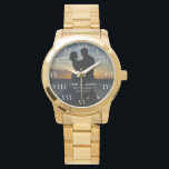 モダンでエレガントな写真 新婚 結婚記念日 腕時計<br><div class="desc">モダン エレガント フォト 新婚 結婚記念時計</div>