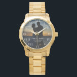 モダンでエレガントな写真 新婚 結婚記念日 腕時計<br><div class="desc">モダン エレガント フォト 新婚 結婚記念時計</div>