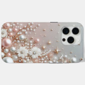 モダンでエレガントな可愛い金の真珠 バレンタインデー Case-Mate iPhoneケース (裏面 (横))