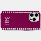 モダンでエレガントな可愛らしいシンプルな輝き  Case-Mate iPhoneケース (裏面 (横))