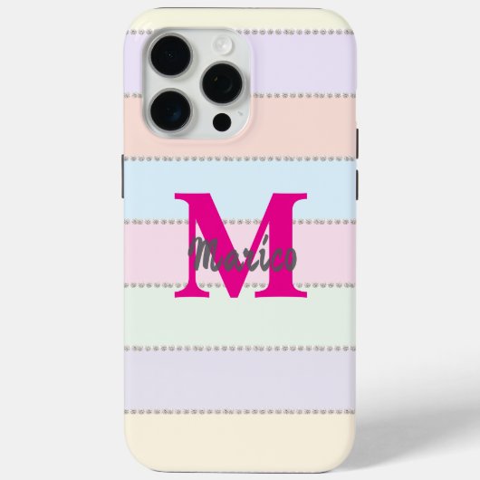 モダンでエレガントな可愛らしいシンプルな輝き Case-Mate iPhoneケース (裏面)
