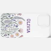 モダンでエレガントな可愛らしいシンプルな野の花 Case-Mate iPhoneケース (裏面 (横))
