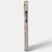 モダンでエレガントな可愛らしい金の真珠 バレンタインデー Case-Mate iPhoneケース (裏面 / 左)