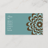 モダンでエレガントな名刺かネットワーキングカード 名刺 (裏面)