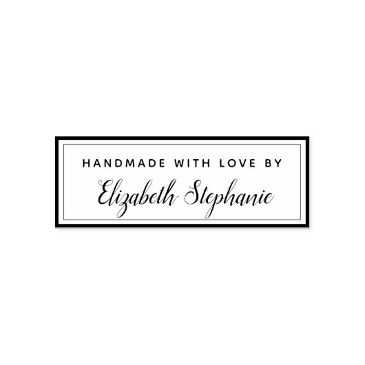 モダンでエレガントな手作りの愛情を込めて セルフインキングスタンプ (デザイン)