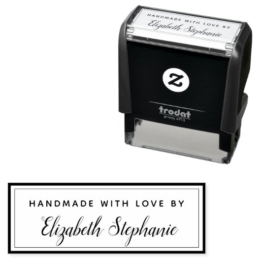 モダンでエレガントな手作り品 愛を込めて セルフインキングスタンプ (インサイチュ)