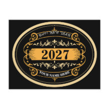 モダンでエレガントな新年あけましておめでとうございます 2027
