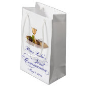 モダンでエレガントな最初聖餐式の好意のバッグ スモールペーパーバッグ (裏面アングル)