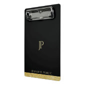 モダンでエレガントな最小主義のデザインのトレンディーのモノグラム ミニクリップボード (アングル2)