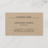 モダンでエレガントな最小主義の専門の平野のカッコいい 名刺 (裏面)