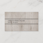 モダンでエレガントな木の灰色はインテリア・デザイナーを並べます 名刺 (正面)