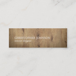 モダンでエレガントな木の白人のインテリア・デザイナー スキニー名刺