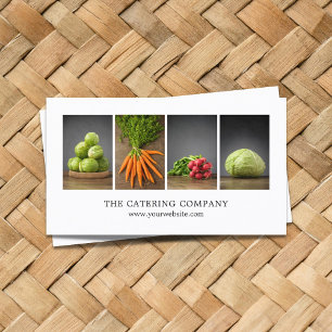 モダンでエレガントな白人の栄養物のコーチのシェフ 名刺