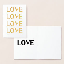 モダンでエレガントな白黒タイポグラフィが好き 箔カード