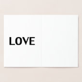 モダンでエレガントな白黒タイポグラフィが好き 箔カード (内部)