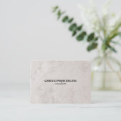 モダンでエレガントな石造りのコンサルタント 名刺 (スタンド正面)