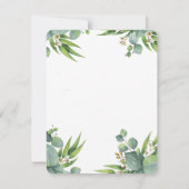 モダンでエレガントな結婚式お知らせカード セーブザデート (裏面)