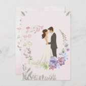 モダンでエレガントな結婚式の招待状 招待状 (正面/裏面)