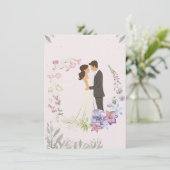 モダンでエレガントな結婚式の招待状 招待状 (スタンド正面)