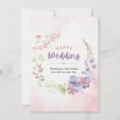 モダンでエレガントな結婚式の招待状 招待状 (裏面)