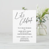 モダンでエレガントな結婚式の祝いをしよう 招待状 (スタンド正面)