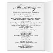 モダンでエレガントな結婚式プログラム (内側(左))