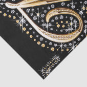 モダンでエレガントな花文字Mのモノグラム 薄葉紙 (詳細)