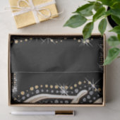 モダンでエレガントな花文字Mのモノグラム 薄葉紙 (ギフト)