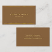 モダンでエレガントな金ゴールドの文字の豪華な優れた真珠の終わり 名刺 (正面/裏面)