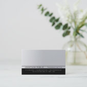 モダンでエレガントな銀製の優れた真珠の終わりの贅沢 名刺 (スタンド正面)