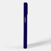 モダンでエレガントな青いモノグラムイニシャル Case-Mate iPhoneケース (裏面 / 右)