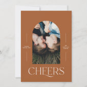 モダンでエレガントな1枚の写真 タイポグラフィー ラスティーなクリスマス (正面)