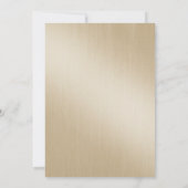 モダンでエレガントな50歳の誕生日写真 招待状 (裏面)