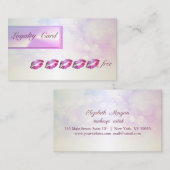 モダンでエレガントな、ぼかし、輝く唇のロイヤリティカード ロイヤリティカード (正面/裏面)