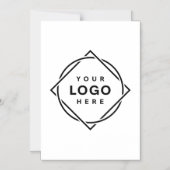 モダンでエレガント、カスタマイズ可能 マグネット招待状 (正面)