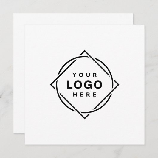 モダンでエレガント、カスタマイズ可能 招待状 (正面/裏面)