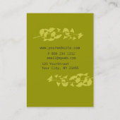 モダンでオーガニックでエレガントな自然の枝 名刺 (裏面)