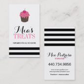 モダンでカスタマイズ可能なカップケーキの名刺 名刺 (正面/裏面)